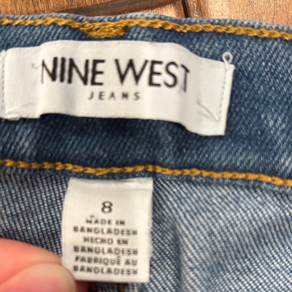 Nine West Women's Blue High Rise Skinny Jeans - Picture 3 of 6